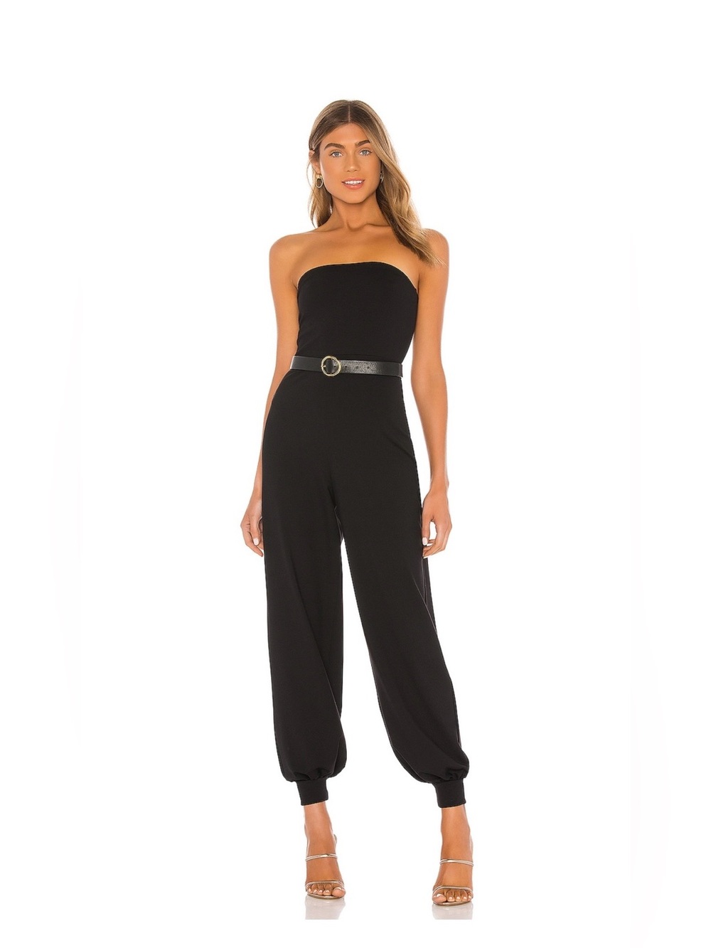 Susana Monaco Strapless Cuffed Ankle Jumpsuit – Size XL (Fits 10–12/14)